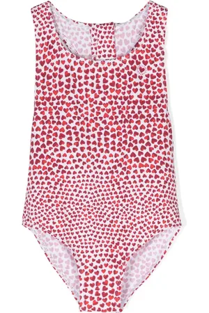 Stella McCartney Maillot de bain à imprimé cœur