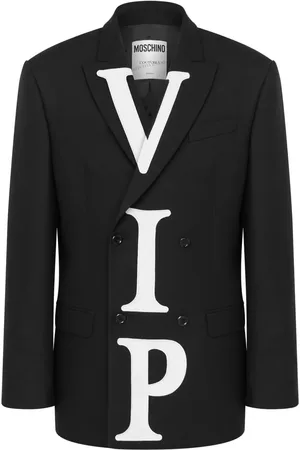 Moschino Veste en laine vierge à boutonnière croisée