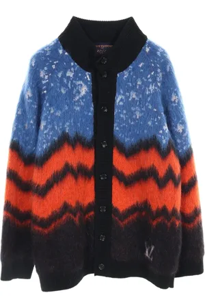 LOUIS VUITTON Cardigan en laine épaisse à logo (années 2010)