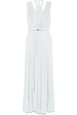 Elisabetta Franchi Robe longue à design plissé