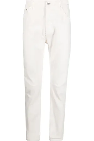 Brunello Cucinelli Jean à effet délavé