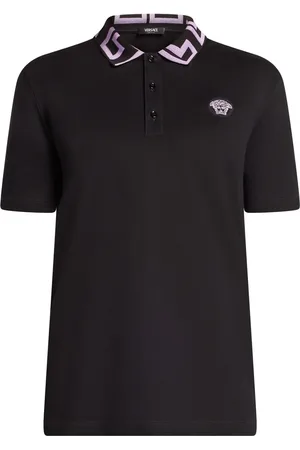 VERSACE Polo à logo Medusa brodé