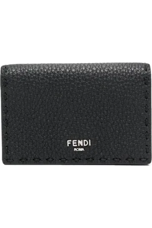 Fendi Portefeuille en cuir grainé à logo imprimé