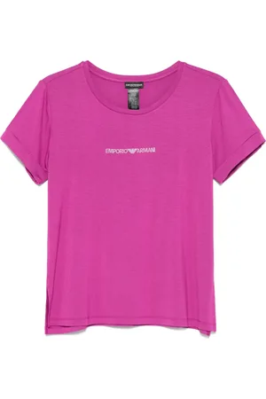 Emporio Armani T-shirt à logo strassé