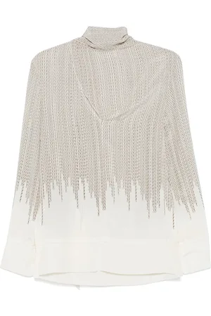 Victoria Beckham Blouse à imprimé chaînes