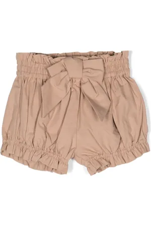 Donsje Short plissé à détail de nœud