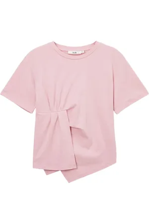 B+AB T-shirt asymétrique à détail de nœud