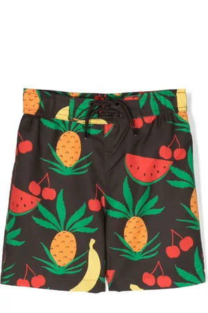 Mini Rodini Short de bain à imprimé graphique