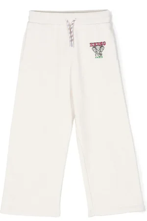 Kenzo Pantalon de jogging en coton à logo brodé