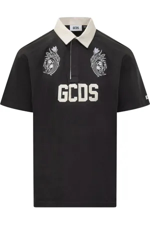 GCDS Polo à logo fleurs