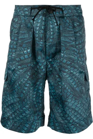 Roberto Cavalli Short de bain à imprimé Falcon