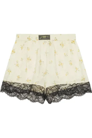 Ganni Short à fleurs imprimées