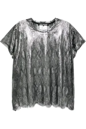 JUNYA WATANABE T-shirt à effet métallisé