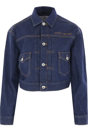 Vivienne Westwood Veste en jean Marlene à coupe crop