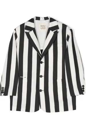 DOUUOD KIDS Blazer boutonné à rayures