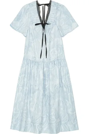 Ganni Robe mi-longue texturée