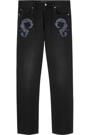 VERSACE Jean droit à broderies Barocco