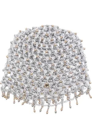 Paco rabanne Chapeau métallisé en crochet