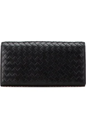 Bottega Veneta Portefeuille continental Flap Wallet en cuir Nappa Intrecciato (2012-2024)
