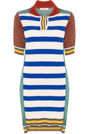 HENRIK VIBSKOV Robe colour block à col polo