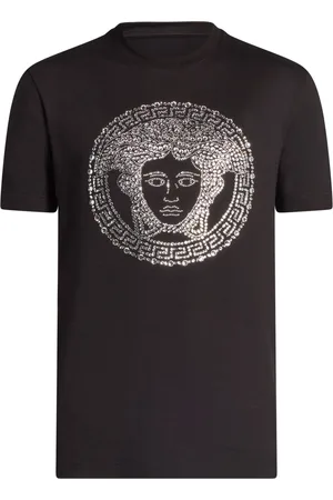 VERSACE T-shirt à motif Medusa en strass