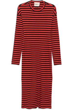 Plan C Robe mi-longue Breton