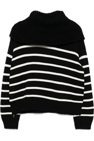 MONSE Pull rayé à col roulé