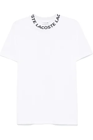 Lacoste T-shirt en piqué à logo en jacquard