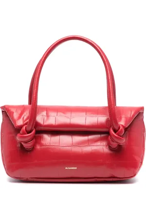 Jil Sander Petit sac porté épaule à effet peau de crocodile