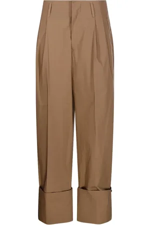 DARKPARK Pantalon à ourlet retroussé