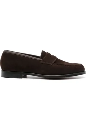 Crockett & Jones Mocassins en cuir à bout en amande