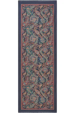 Etro écharpe frangée à fleurs