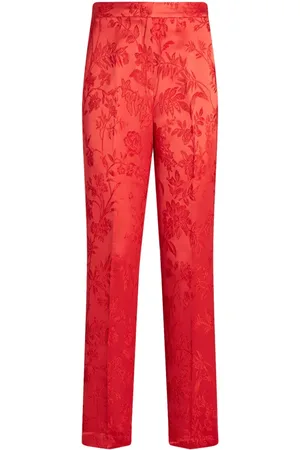 Etro Pantalon à motif botanique en jacquard