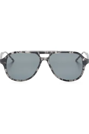 Thom Browne Lunettes de soleil à monture pilote
