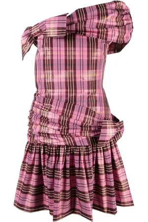 Molly Goddard Robe courte Dimitria à motif tartan