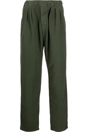 Aspesi Pantalon droit en coton à plis