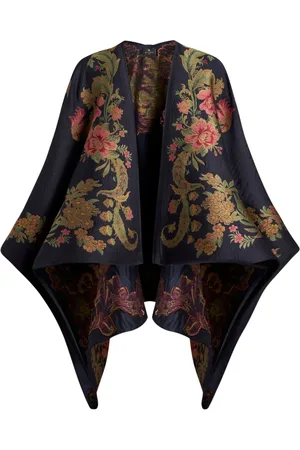 Etro Cape à fleurs en jacquard