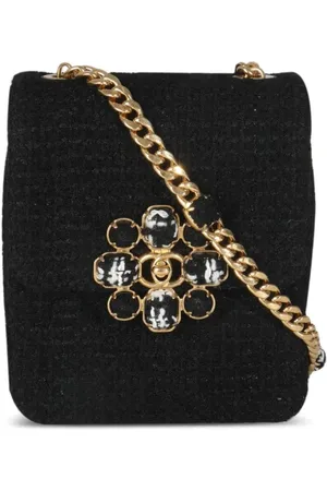 CHANEL Mini sac porté épaule à appliqué Camellia