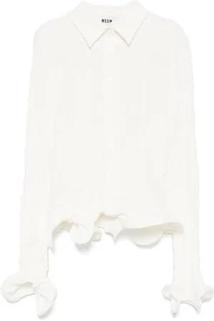 Msgm Chemise à fini texturé