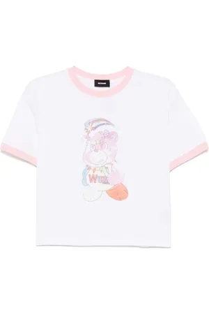 We11 Done T-shirt Colorful Teddy Ringer
