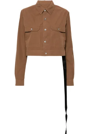 Rick Owens Veste crop à découpes