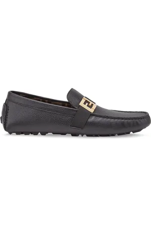 Fendi Mocassins de conduite à plaque logo