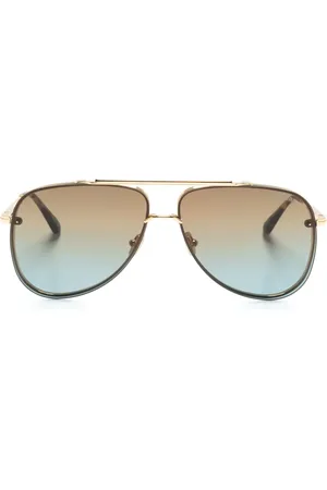 Tom Ford Lunettes de soleil Leon à monture pilote
