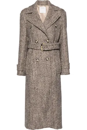 Sportmax Manteau à taille ceinturée
