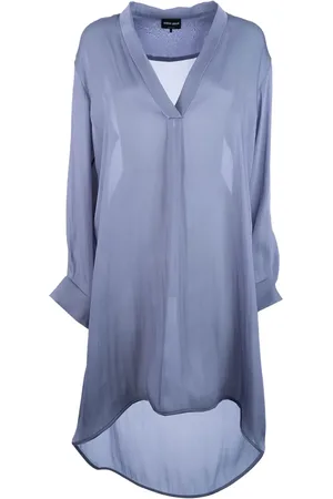 Giorgio Armani Blouse à effet de transparence