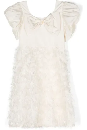 MISS BLUMARINE Robe trapèze à détail de nœud