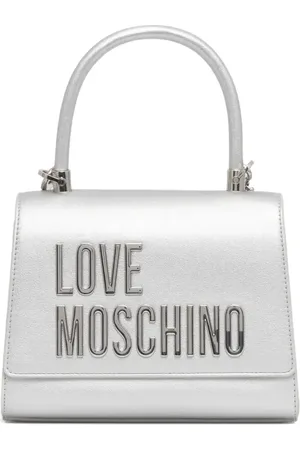 Moschino Sac cabas à empiècements métallisés