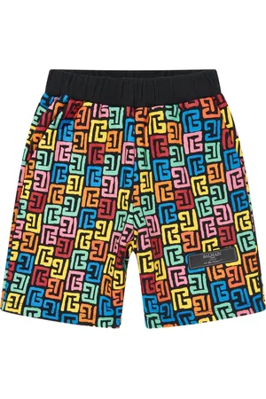 Balmain Short à imprimé monogrammé