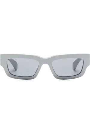 Gucci Lunettes de soleil à monture rectangulaire