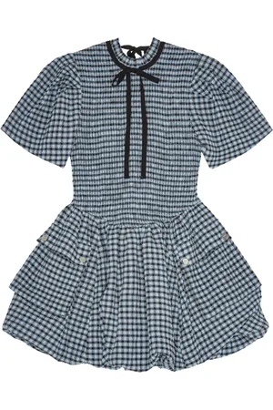 Ganni Robe courte à carreaux
